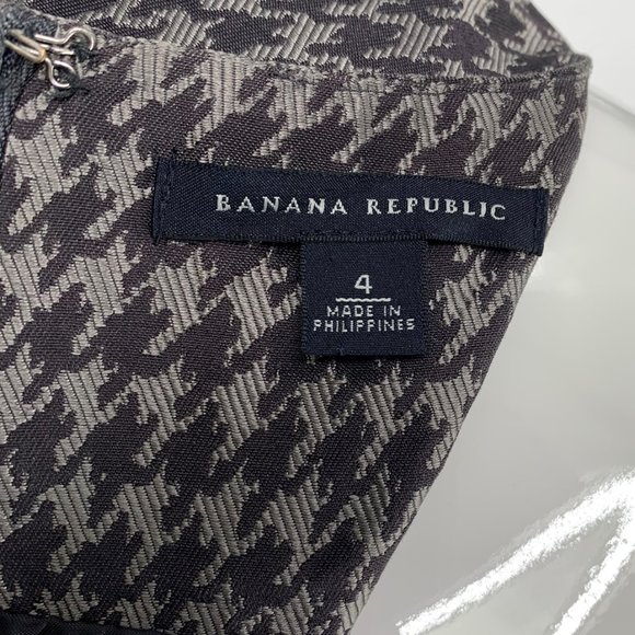 Banana Republic Houndstooth Silk Pencil Dress - Picture 4 of 6